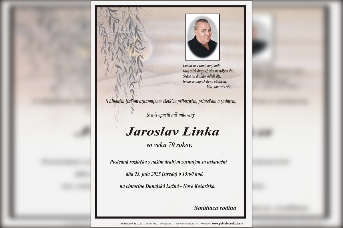 FOTO: Zomrel Jaroslav Linka, foto 4