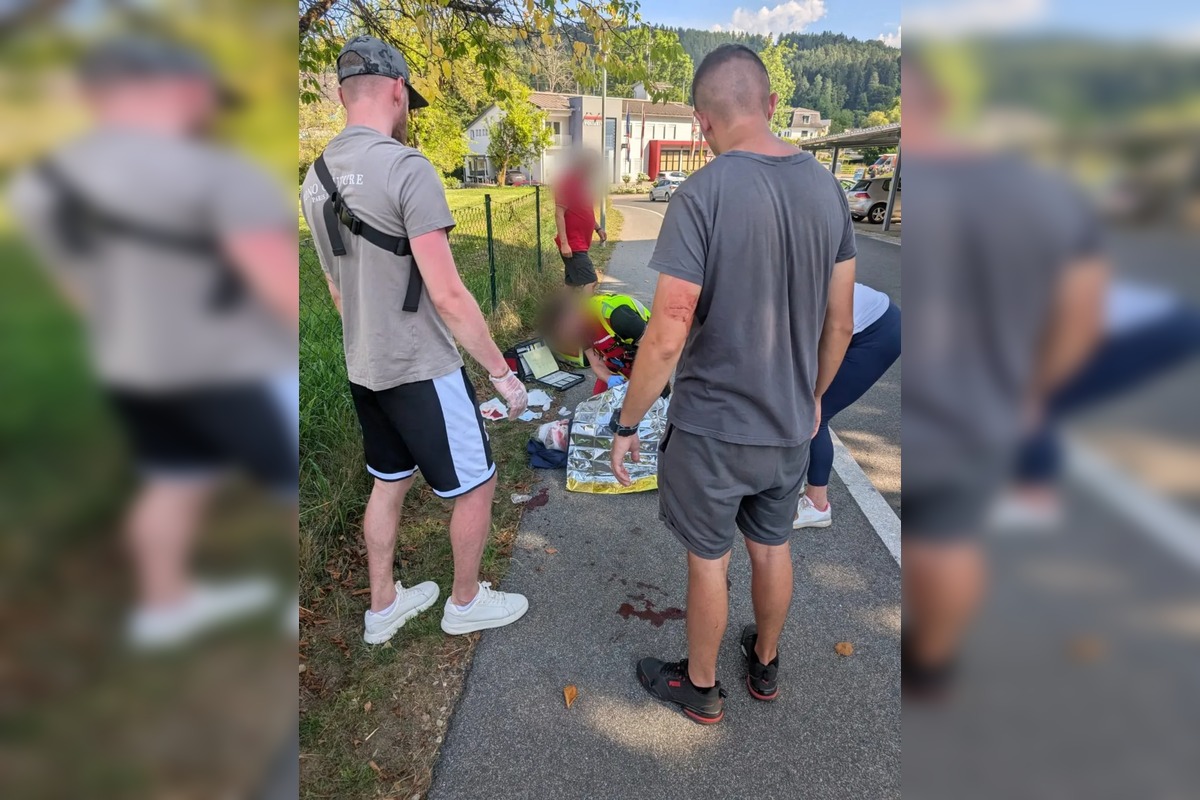FOTO: Bratislavskí mestskí policajti zachránili cyklistu v Rakúsku, foto 2