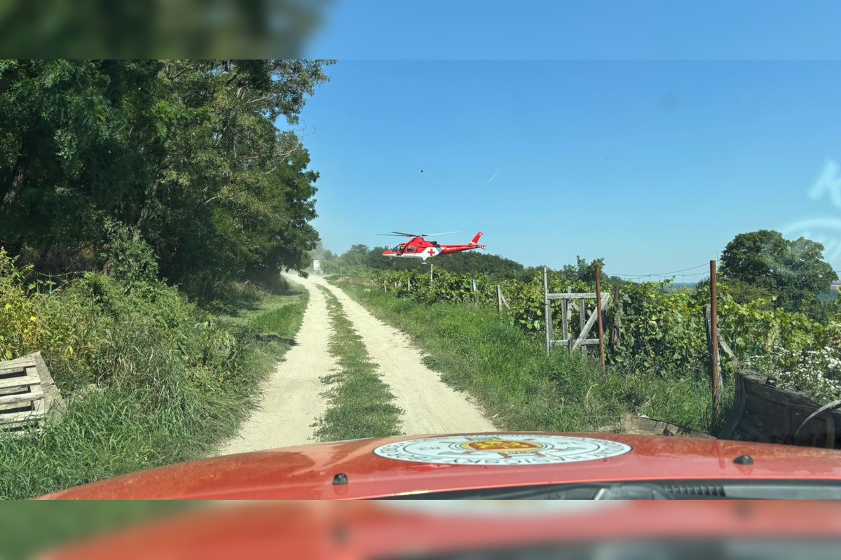 FOTO: Zásah hasičov a záchranárov vo vinohradoch v Rači, foto 3