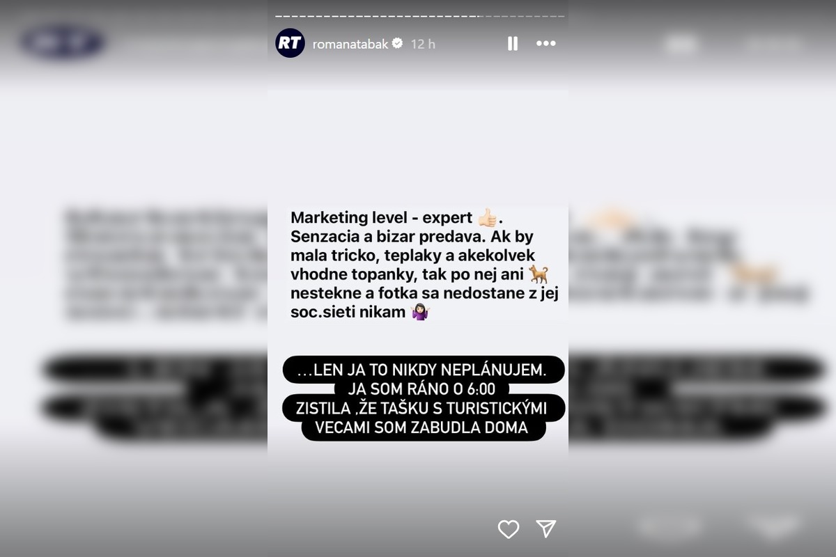 FOTO: Romana Tabaková vystúpila na Kriváň, foto 2