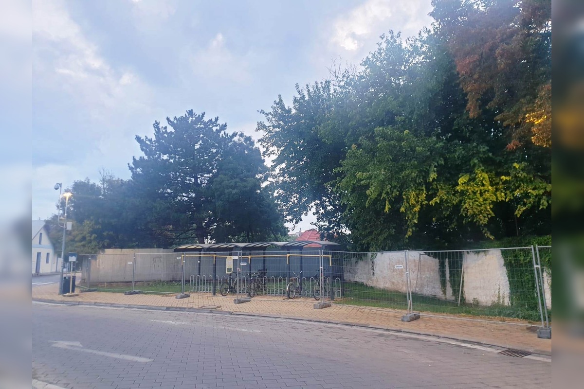 FOTO: Stromy v Senci prekrývajú solárne panely na cykloúschovni, foto 1