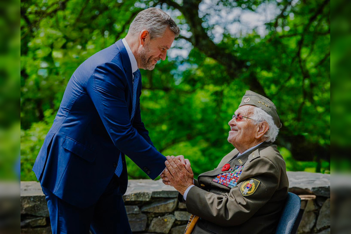 FOTO: Priamy účastník SNP Vladimír Strmeň z Bystrice oslavuje 97. narodeniny, foto 1