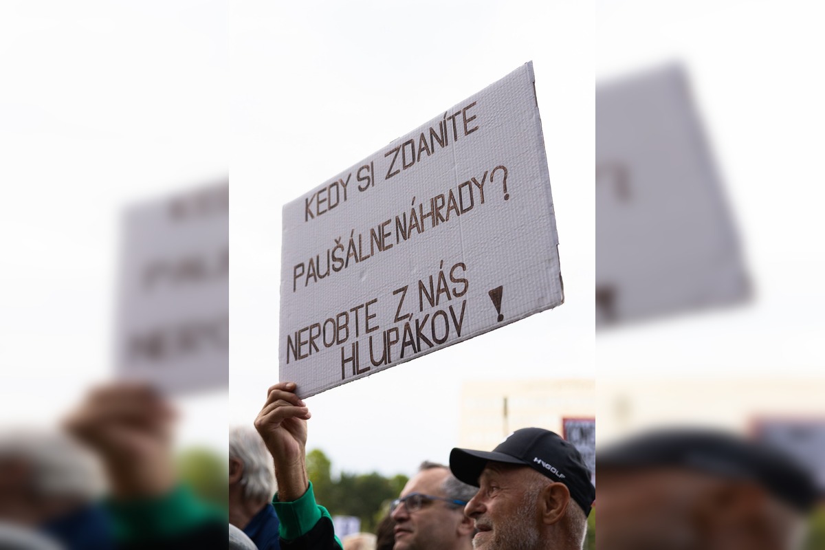 FOTO: Transparenty na bratislavskom proteste, foto 4