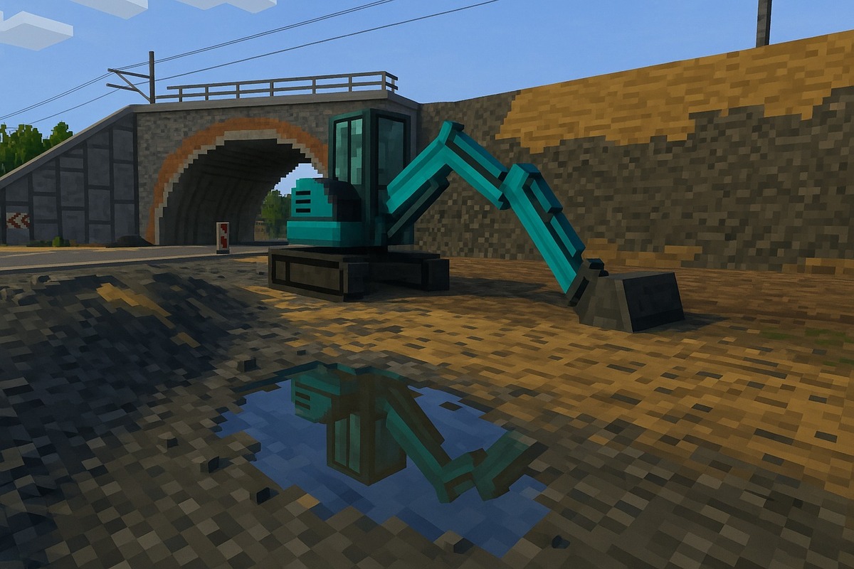 FOTO: Takto by vyzerala železničná trať medzi Bratislavou a Viedňou v Minecrafte, foto 1