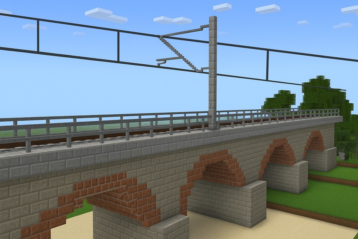 FOTO: Takto by vyzerala železničná trať medzi Bratislavou a Viedňou v Minecrafte, foto 2