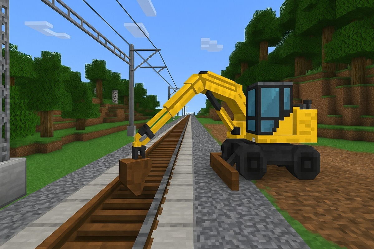 FOTO: Takto by vyzerala železničná trať medzi Bratislavou a Viedňou v Minecrafte, foto 5