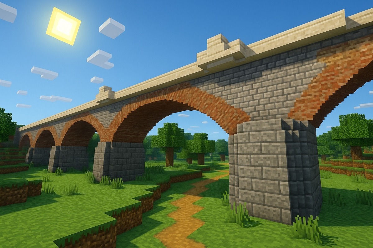 FOTO: Takto by vyzerala železničná trať medzi Bratislavou a Viedňou v Minecrafte, foto 9