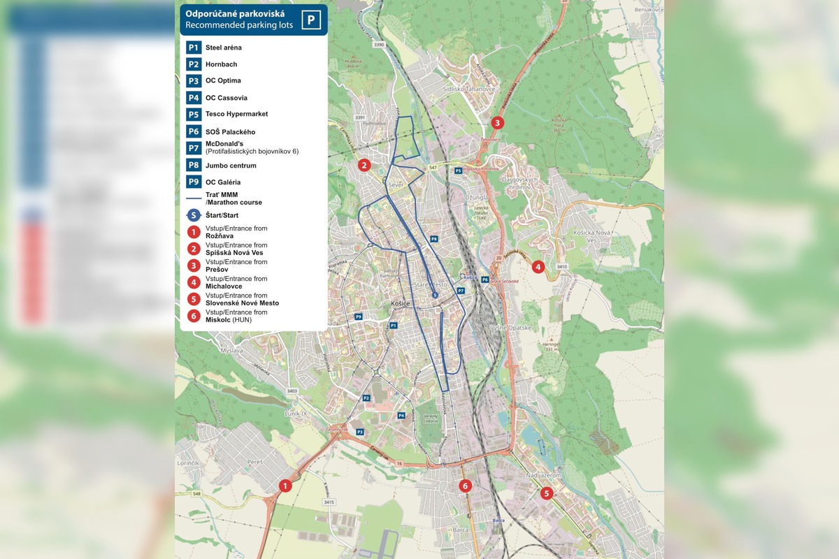 FOTO: Dopravné obmedzenia počas košického maratónu, foto 6
