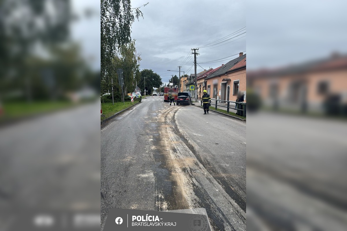 FOTO: Dopravná nehoda v Malackách, foto 1