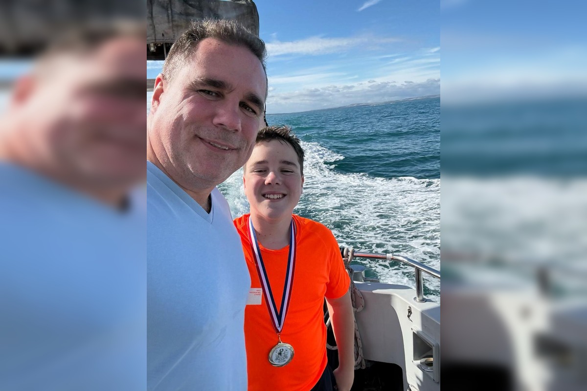 FOTO: 13-ročný Marko z Bratislavy preplával La Manche ako najmladší Slovák, foto 5