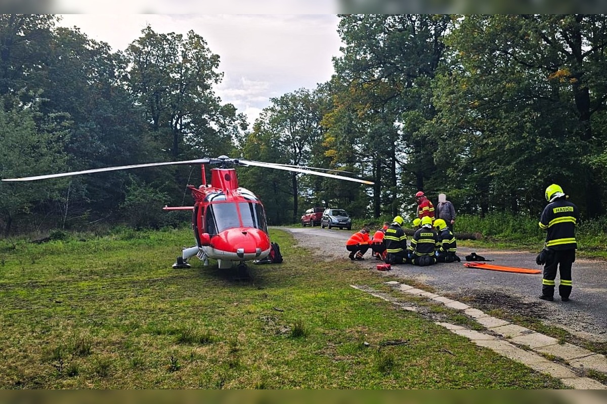 FOTO: V Rači v piatok zasahoval záchranársky vrtuľník, foto 1