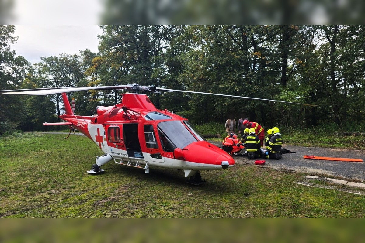 FOTO: V Rači v piatok zasahoval záchranársky vrtuľník, foto 2