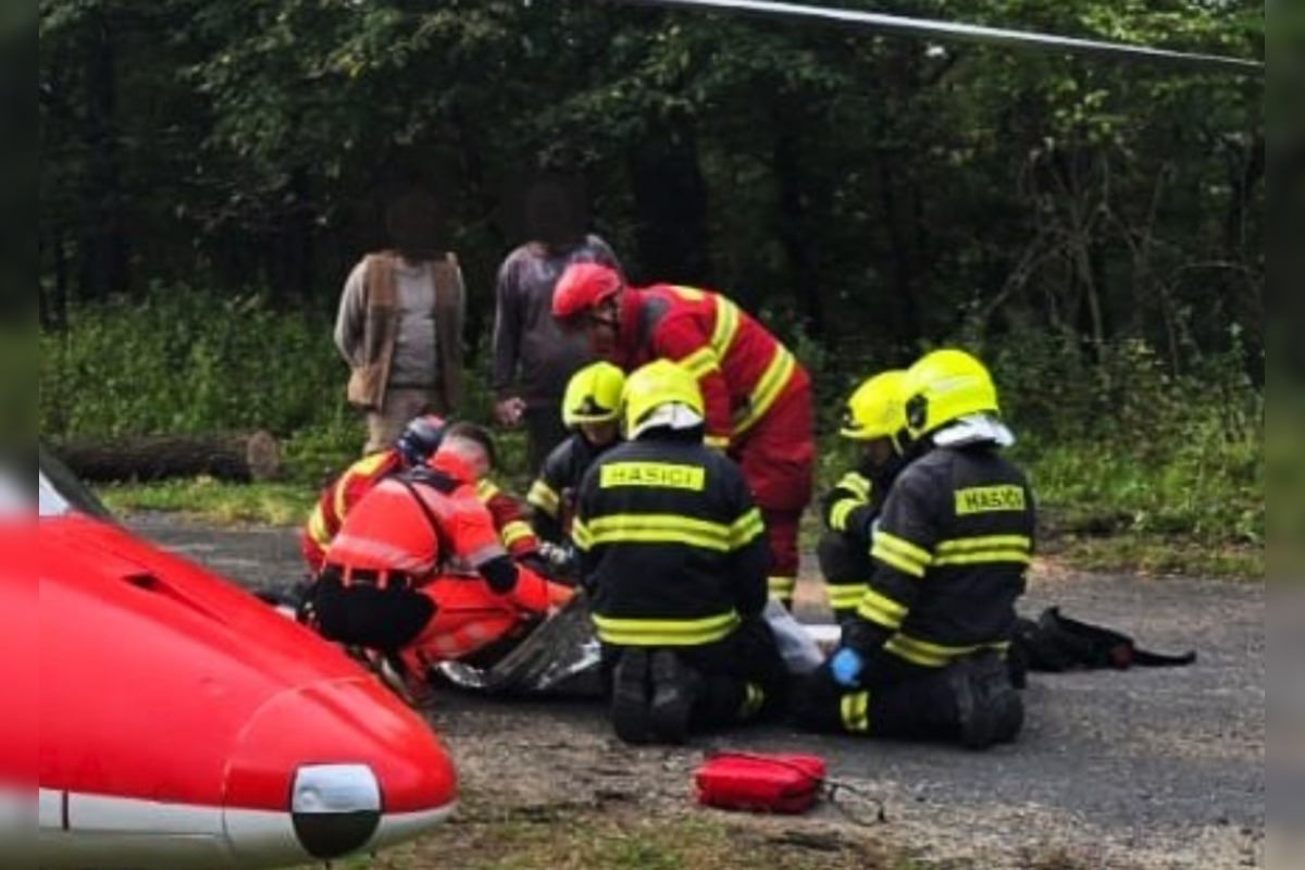 FOTO: V Rači v piatok zasahoval záchranársky vrtuľník, foto 3