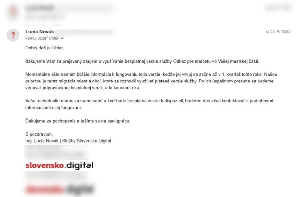FOTO: Odkazprestarostu.sk prerušuje spoluprácu s viacerými samosprávami, foto 5