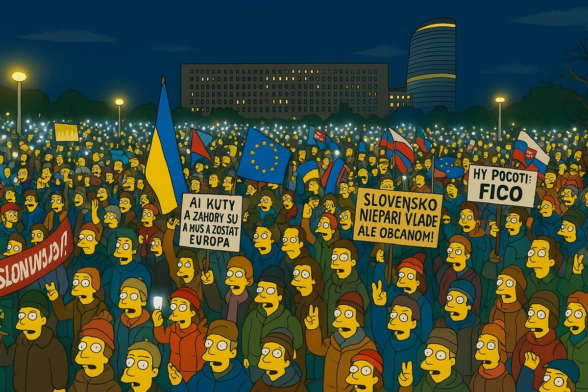 FOTO: Ako by vyzerala Bratislava v Simpsonovcoch, foto 1