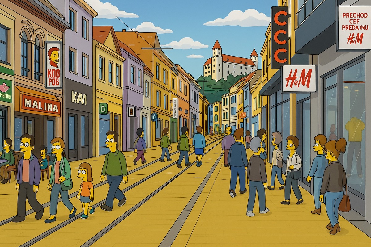 FOTO: Ako by vyzerala Bratislava v Simpsonovcoch, foto 4