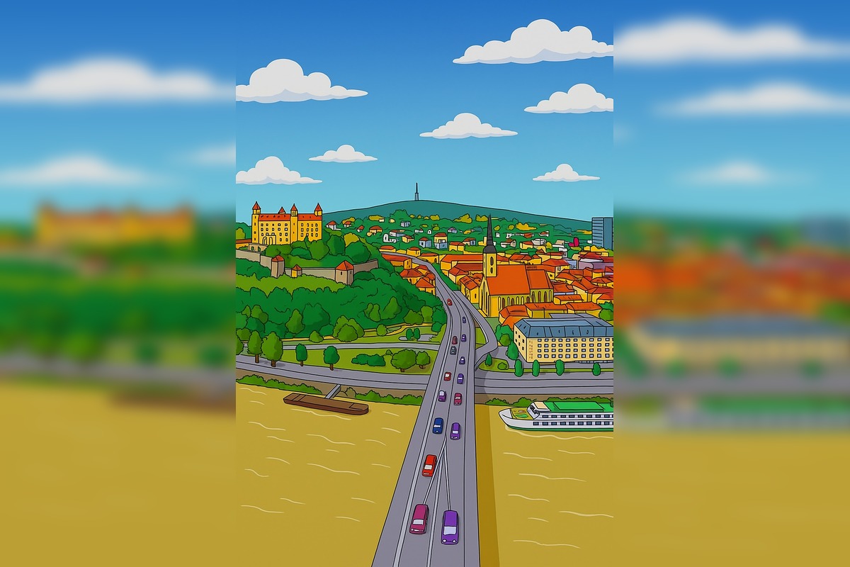 FOTO: Ako by vyzerala Bratislava v Simpsonovcoch, foto 9