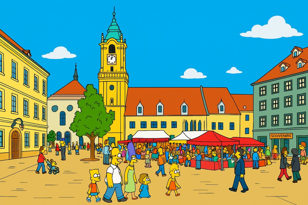 FOTO: Ako by vyzerala Bratislava v Simpsonovcoch, foto 10