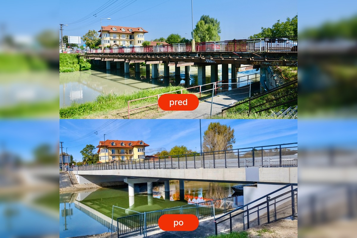 FOTO: Most na Hradskej pred a po rekonštrukcii, foto 1