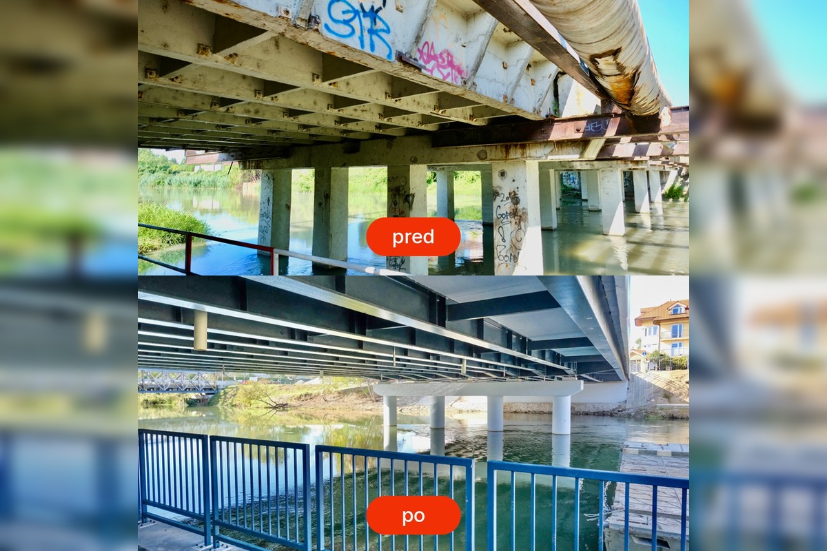 FOTO: Most na Hradskej pred a po rekonštrukcii, foto 2