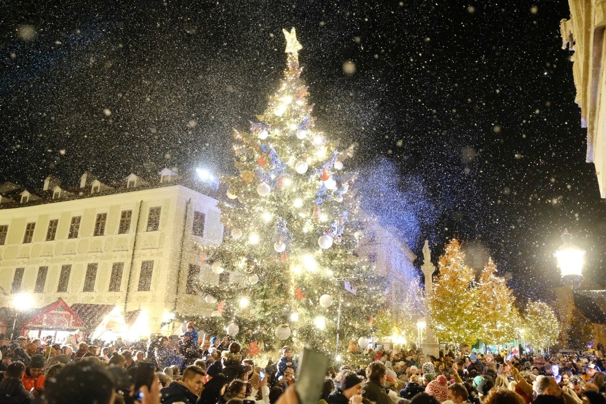 FOTO: Rozsvietenie vianočného stromčeka na Hlavnom námestí (2024), foto 5