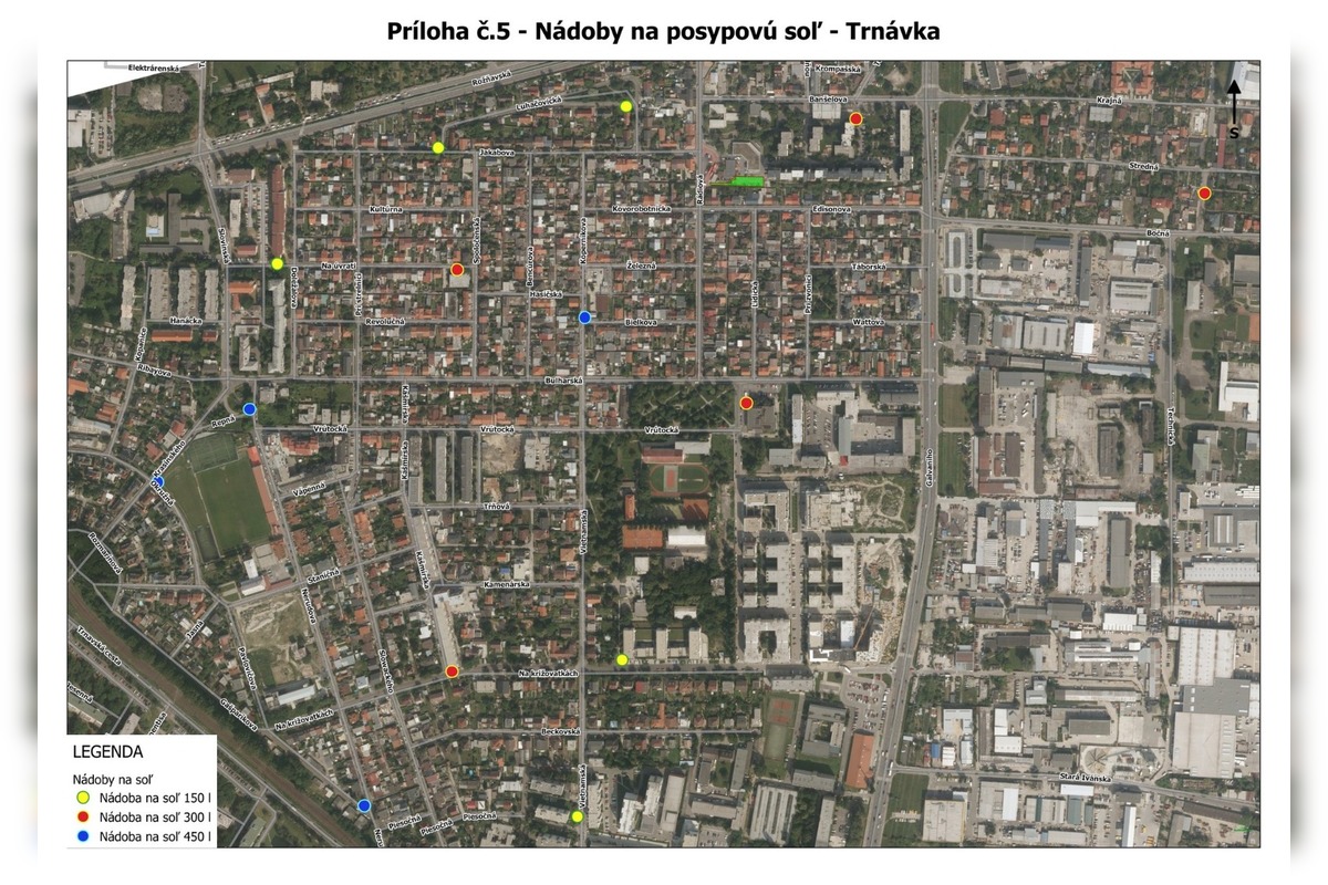 FOTO: Mapa posypových nádob so soľou v Ružinove, foto 3