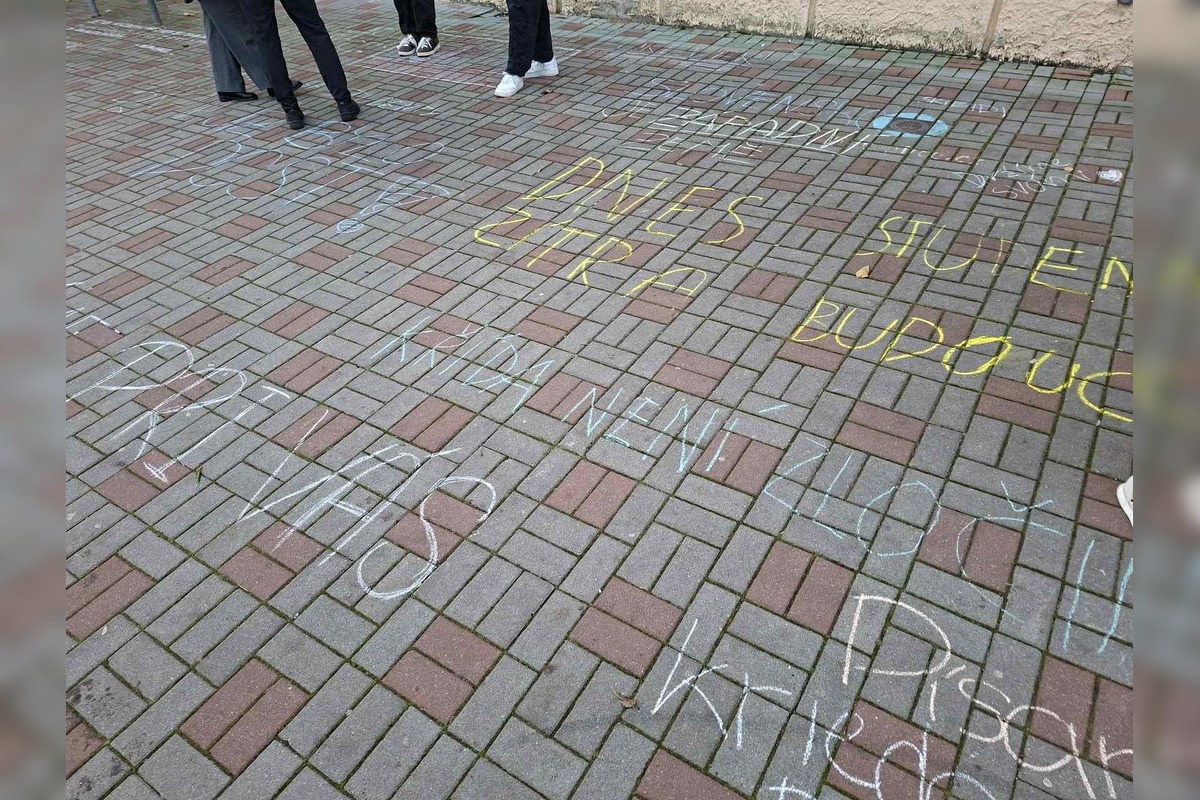 FOTO: Českí študenti podporili slovenských. Krieda nie je zločin, foto 7