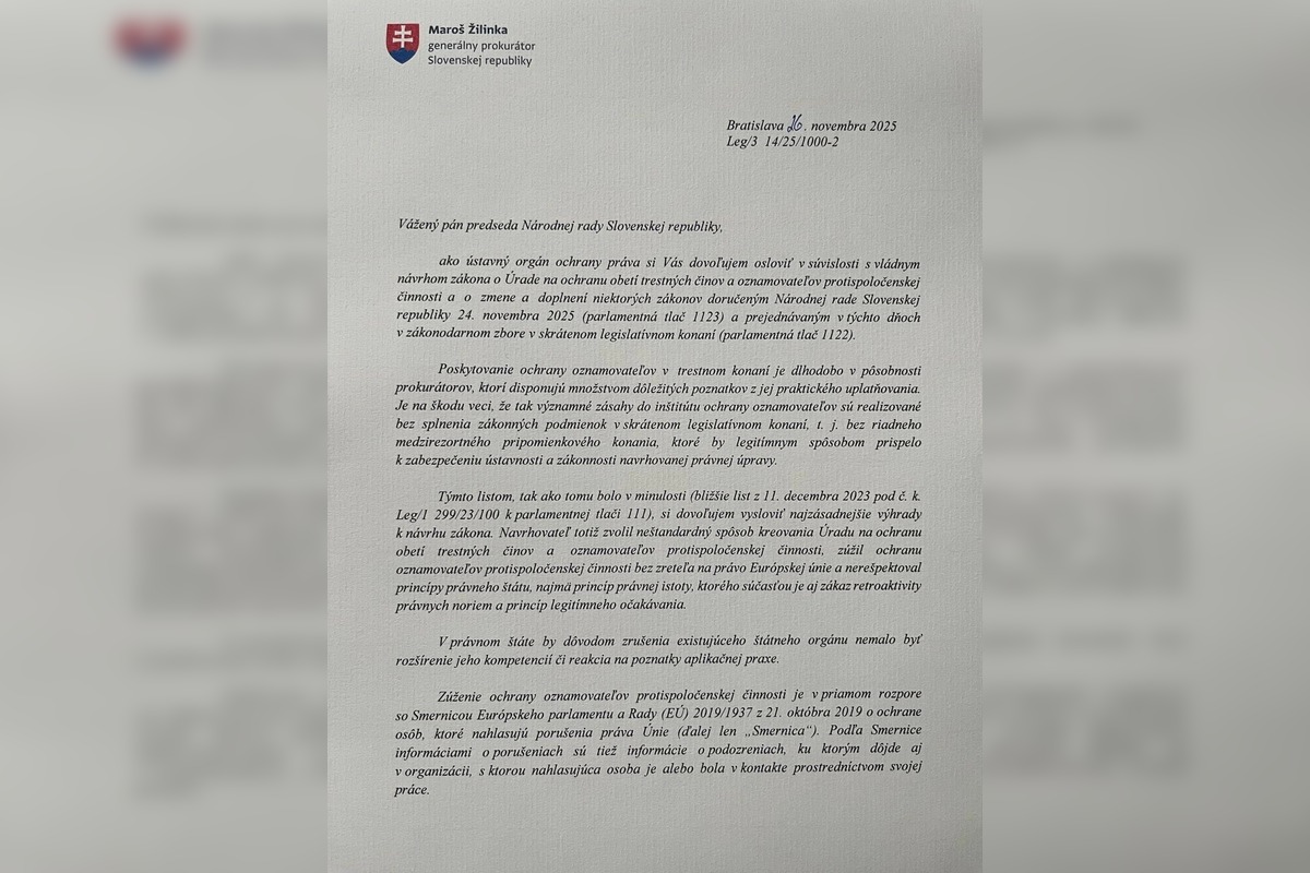 FOTO: Maroš Žilinka napísal Rašimu list, kritizuje rušenie Úradu pre ochranu oznamovateľov, foto 1