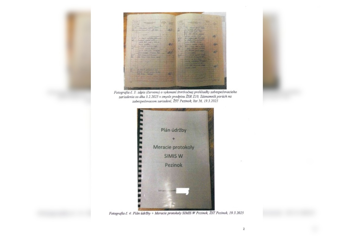 FOTO: Dokument o kontrole trate pri Pezinku, mohol Ráž nehode vlakov zabrániť?, foto 5