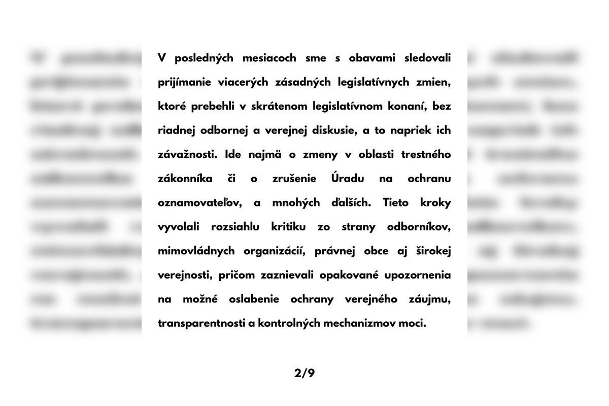 FOTO: Otvorený list študentov a zamestnancov EUBA poslankyni Hlasu-SD Paule Puškárovej, foto 2