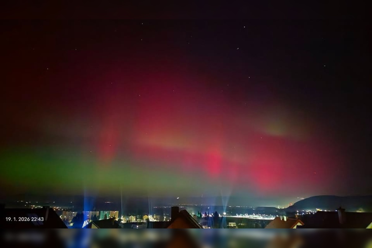 FOTO: Polárna žiara nad Bratislavou, foto 5