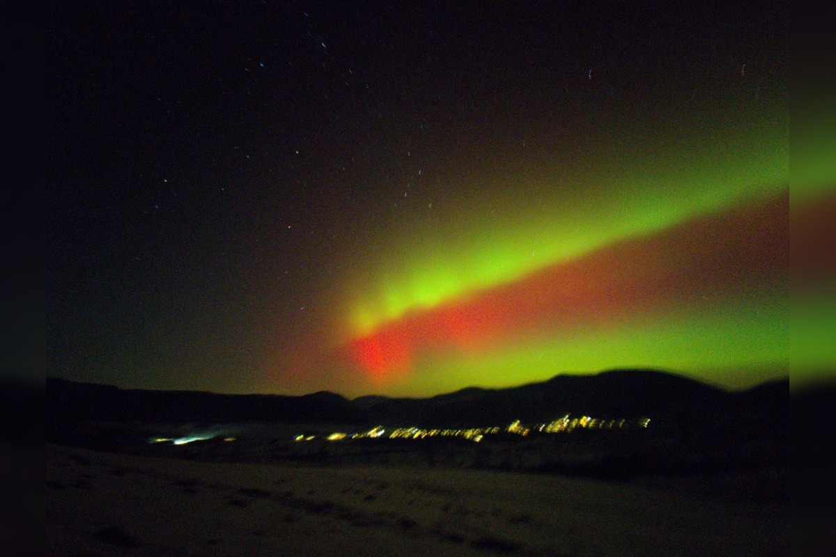 FOTO: Polárna žiara nad Bratislavou, foto 6