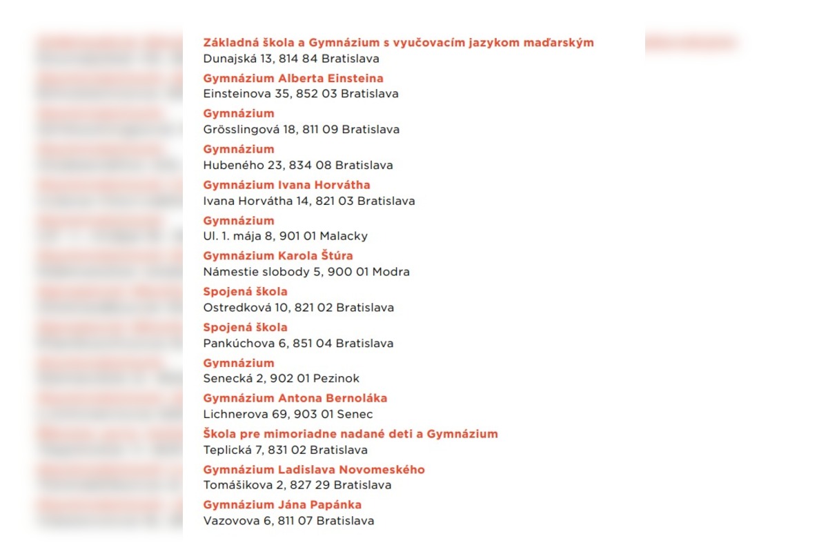 FOTO: Stredné školy v Bratislavskom kraji, foto 1