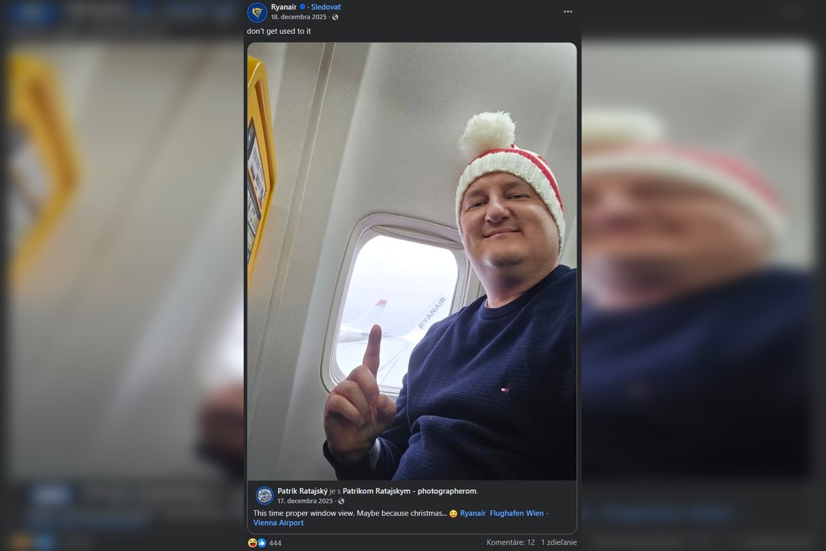 FOTO: Ryanair dookola zdieľa Patrikove fotky. Ten si pýta letenky zadarmo, foto 2