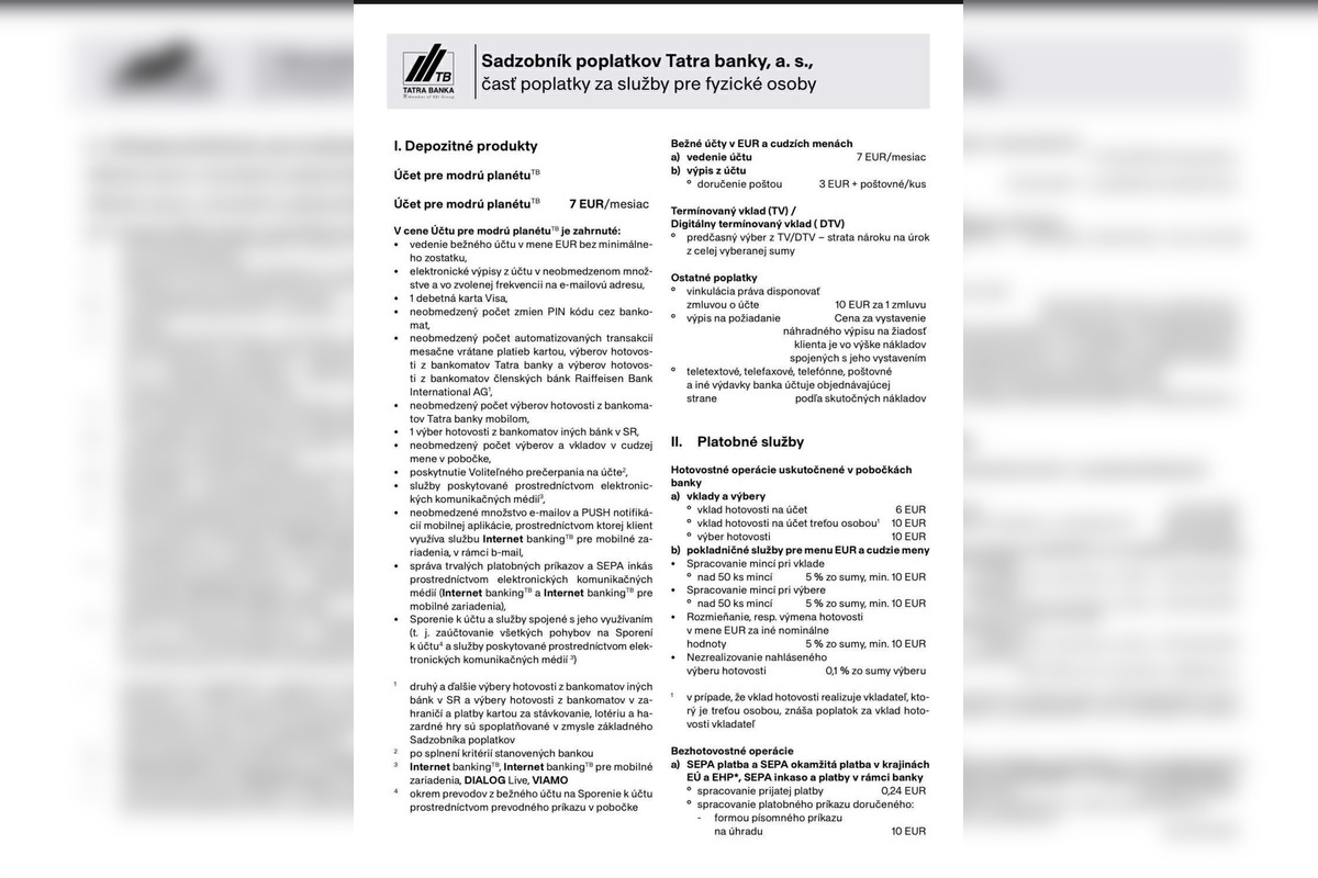 FOTO: Poplatky za služby pre fyzické osoby, foto 1