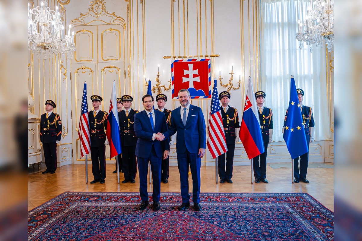 FOTO: Prezident Pellegrini pripravil amerického ministra zahraničných vecí Marca Rubia, foto 1