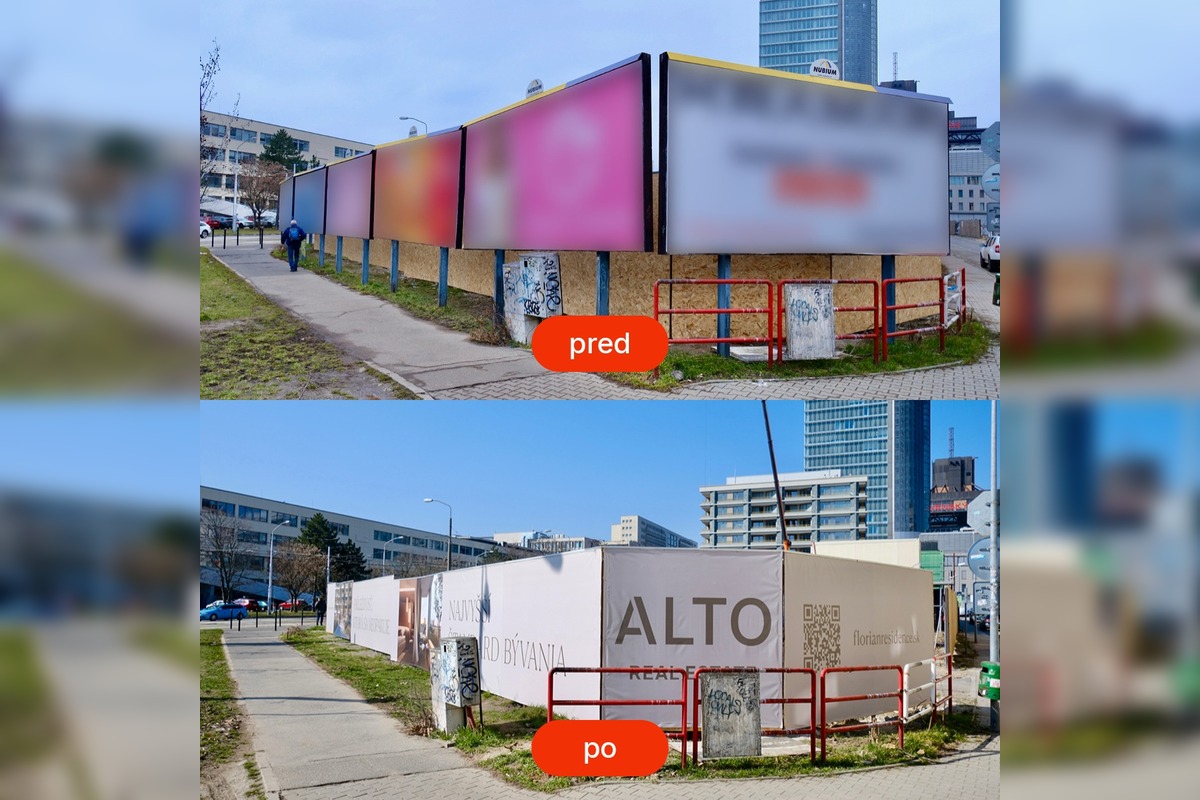 FOTO: Bratislava kričí preč vizuálnom smogom. Mesto od začiatku roka zrušilo viac ako 40 bilbordov, foto 6