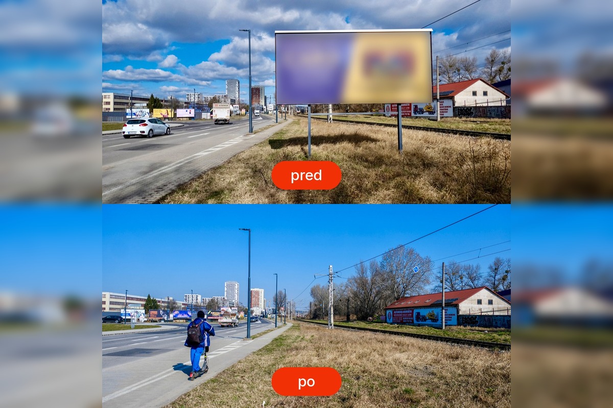 FOTO: Bratislava kričí preč vizuálnom smogom. Mesto od začiatku roka zrušilo viac ako 40 bilbordov, foto 8