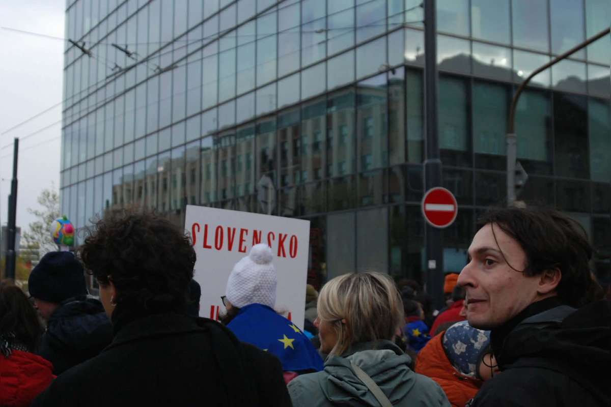 FOTO: Na Námestí slobody v Bratislave prebieha kultúrny protest, foto 17