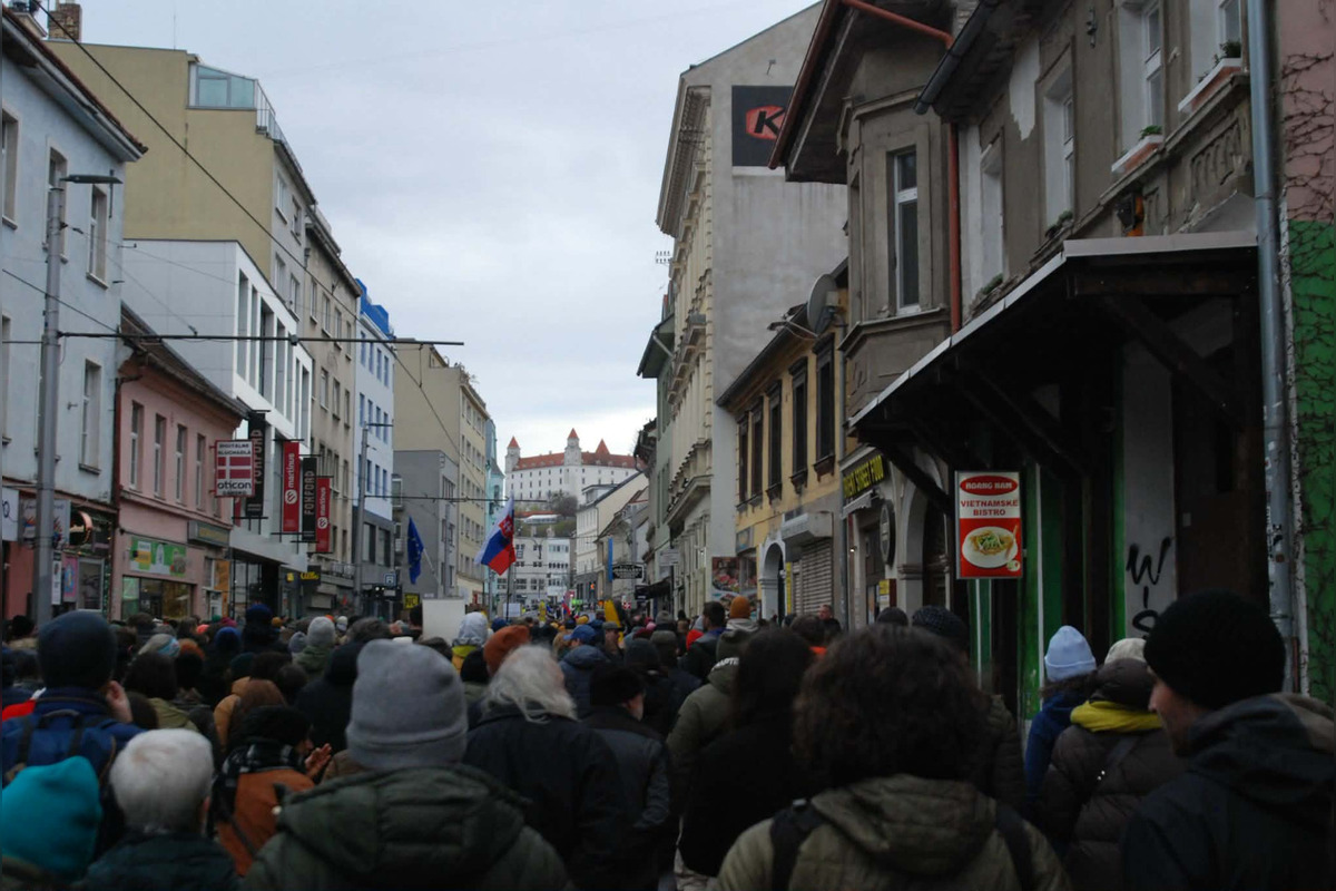 FOTO: Na Námestí slobody v Bratislave prebieha kultúrny protest, foto 22