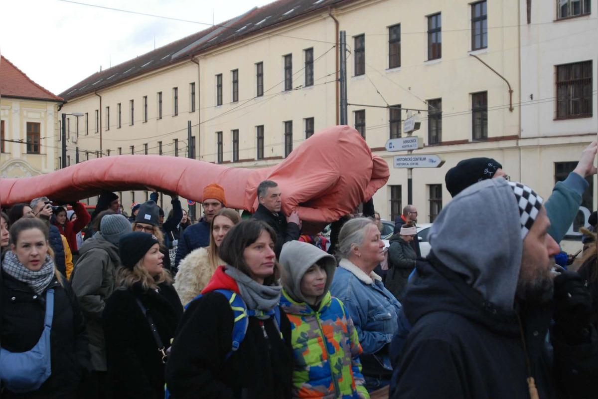FOTO: Na Námestí slobody v Bratislave prebieha kultúrny protest, foto 23