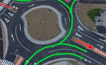 FOTO: NÁVOD: Viete, ako správne prejsť turbo-okružnou križovatkou? 