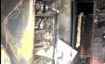 FOTO: Neznámy páchateľ podpálil Bufet na hrádzi II v Pteržalke