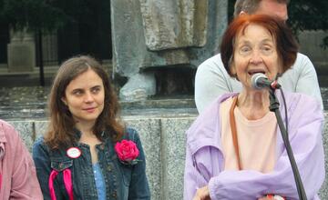 FOTO: Zamestnanci RTVS štrajkovali pred ministerstvom kultúry