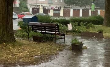 FOTO: V Ružinove úradovali búrky, odlomili množstvo konárov