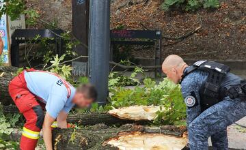 FOTO: Cez víkend budú Bratislavu bičovať búrky. Takto vyzerali zásahy hasičov a policajtov naposledy