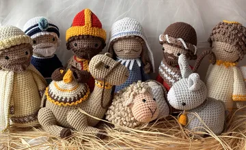 FOTO: Háčkovaný Betlehem od šikovnej študentky Ivety