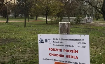 FOTO: V Sade Janka Kráľa osadili novú cyklotrasu