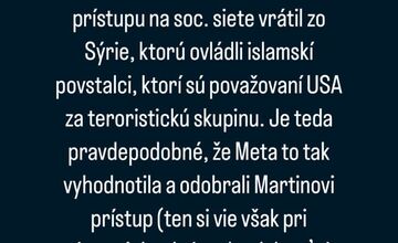 FOTO: Vyjadrenie Petra Hliničana ku kauze s Martinom Navrátilom 