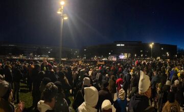 FOTO: Na Námestí slobody prebieha protest Slovensko je Európa